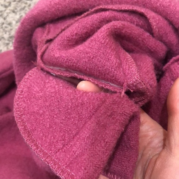 Un Jour Ailleurs Jacket Size XL International 4 Magenta Pink Boiled Wool - Picture 10 of 14